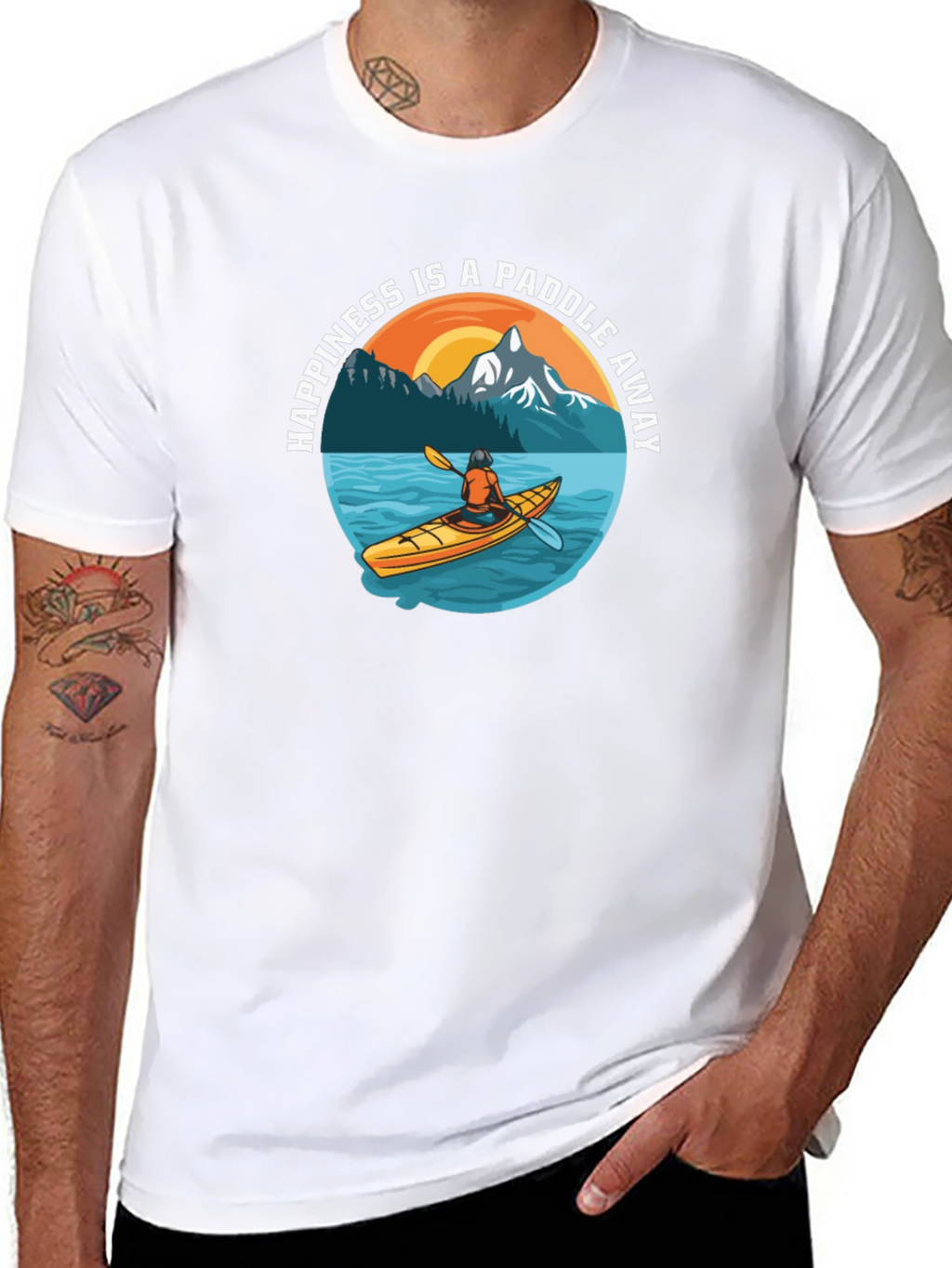 Happiness is a Paddle Away Graphic Tee