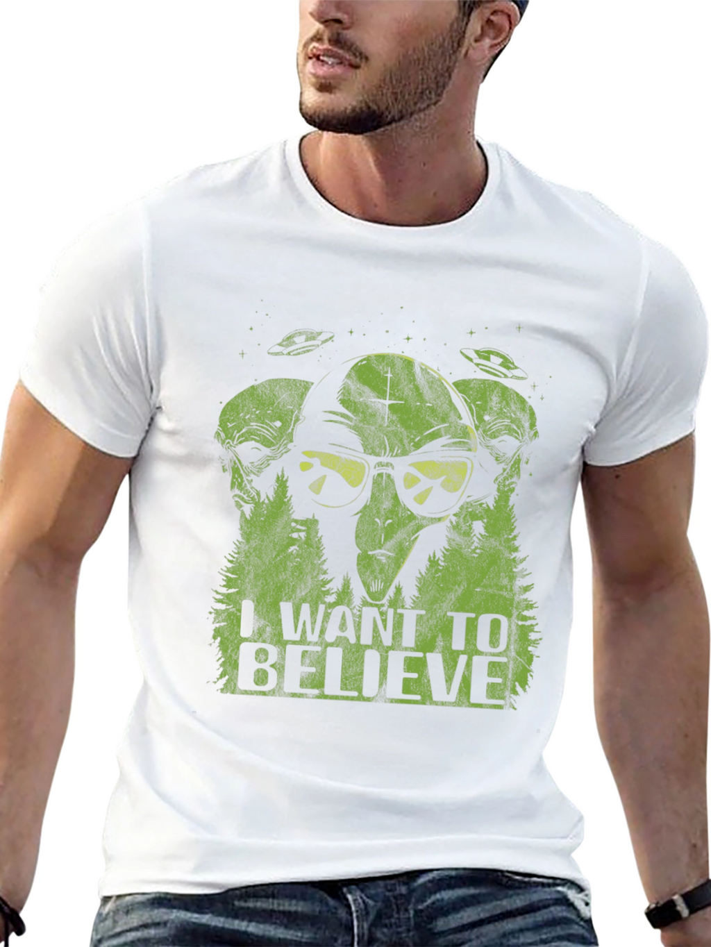 I Want To Believe Alien Graphic Tee