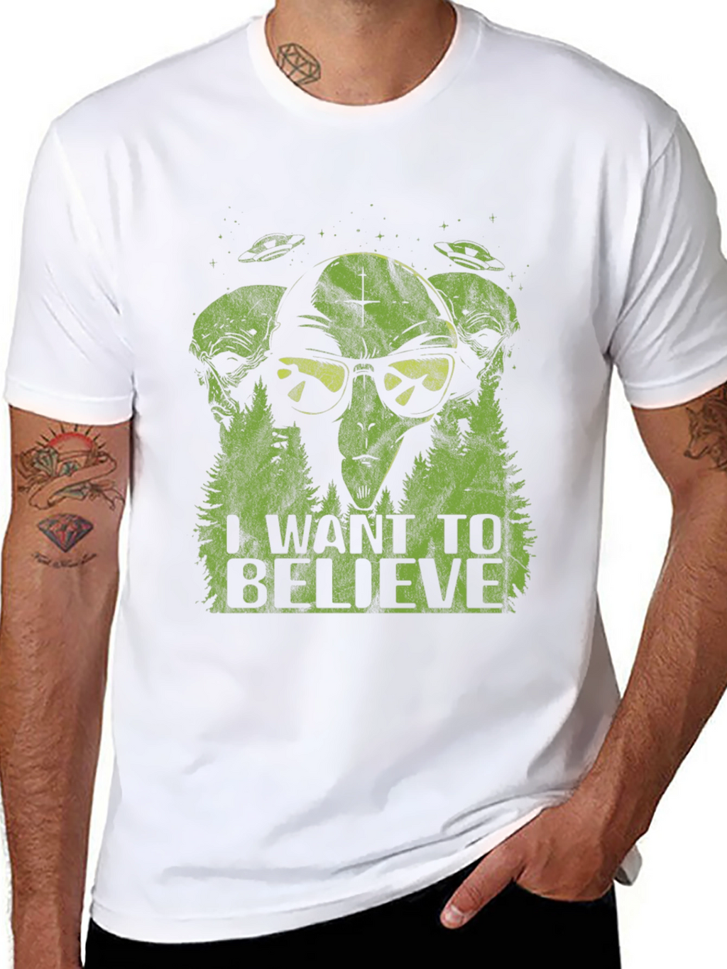 I Want To Believe Alien Graphic Tee