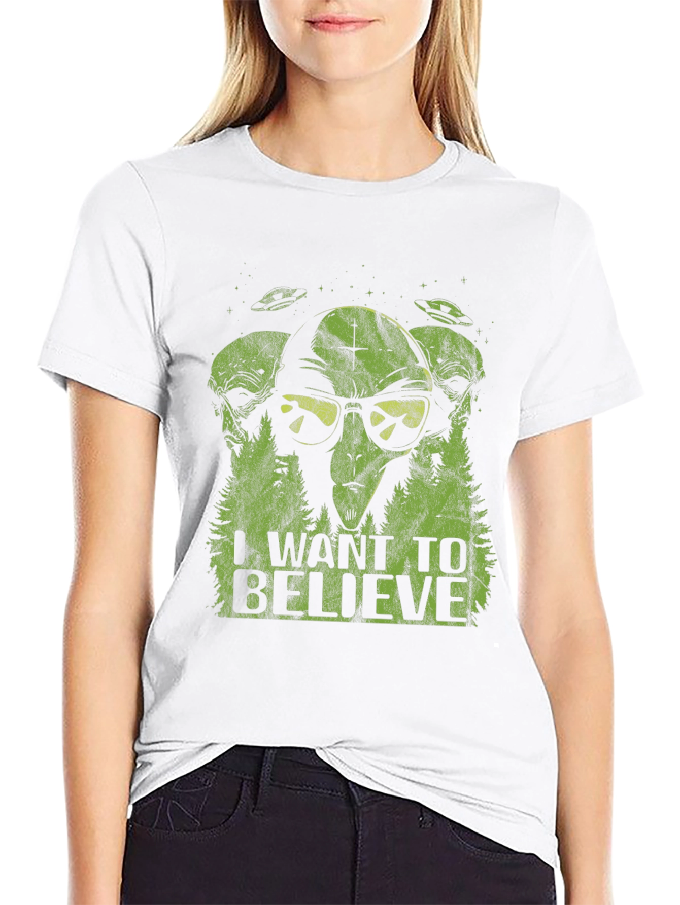 I Want To Believe Alien Graphic Tee