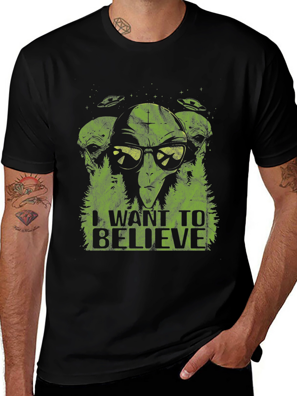 I Want To Believe Alien Graphic Tee