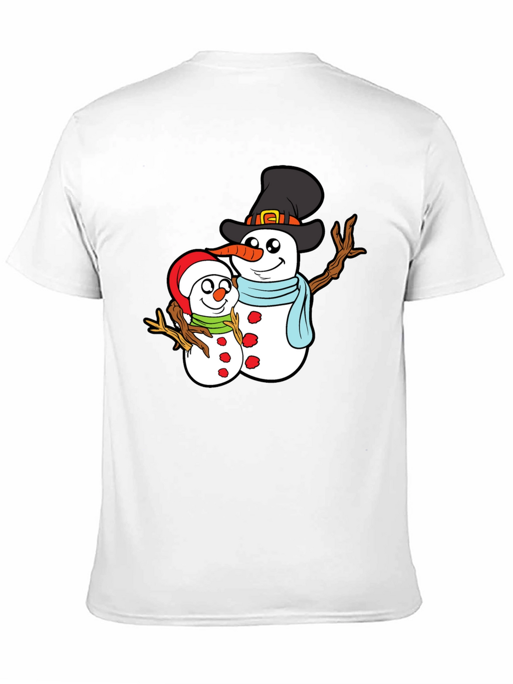 Snowman Family Graphic T-Shirt