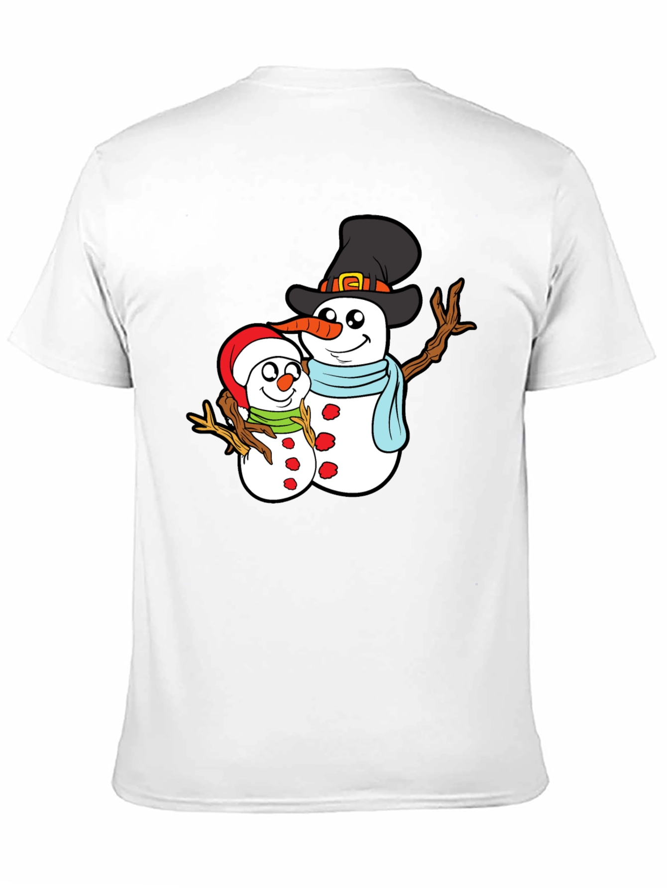 Snowman Family Graphic T-Shirt