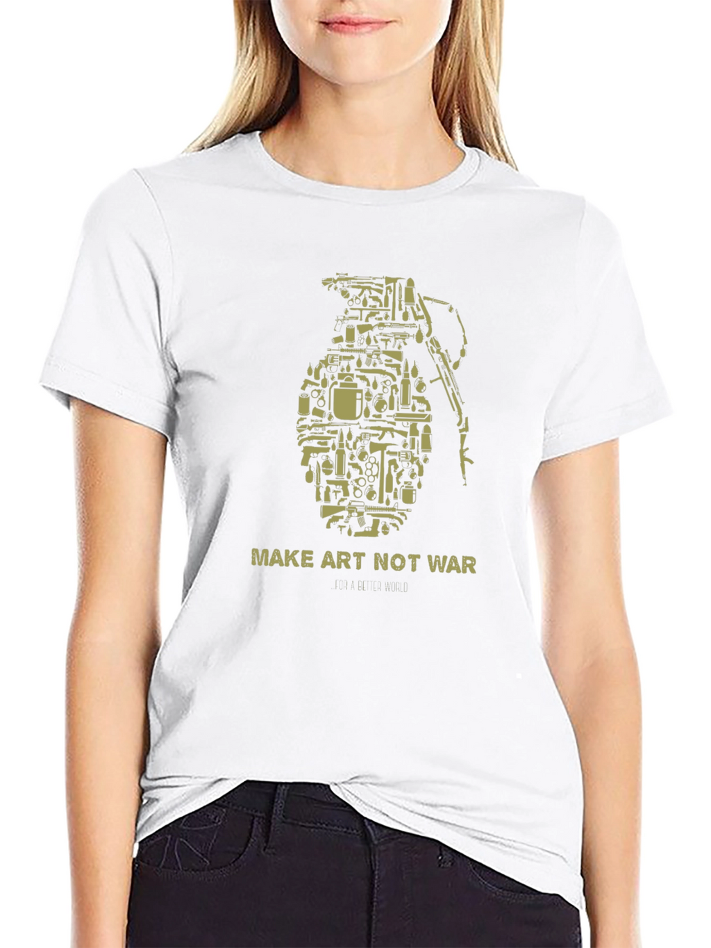 Make Art Not War Graphic T-Shirt