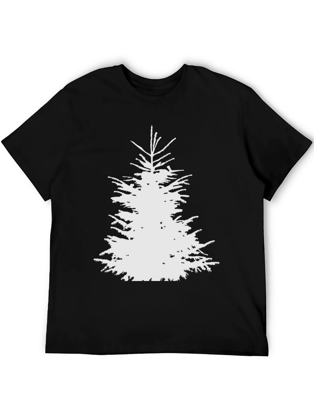 Christmas Tree Graphic Tee - Mens Black T-Shirt