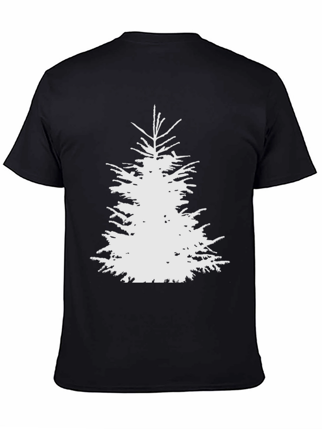 Christmas Tree Graphic Tee - Mens Black T-Shirt