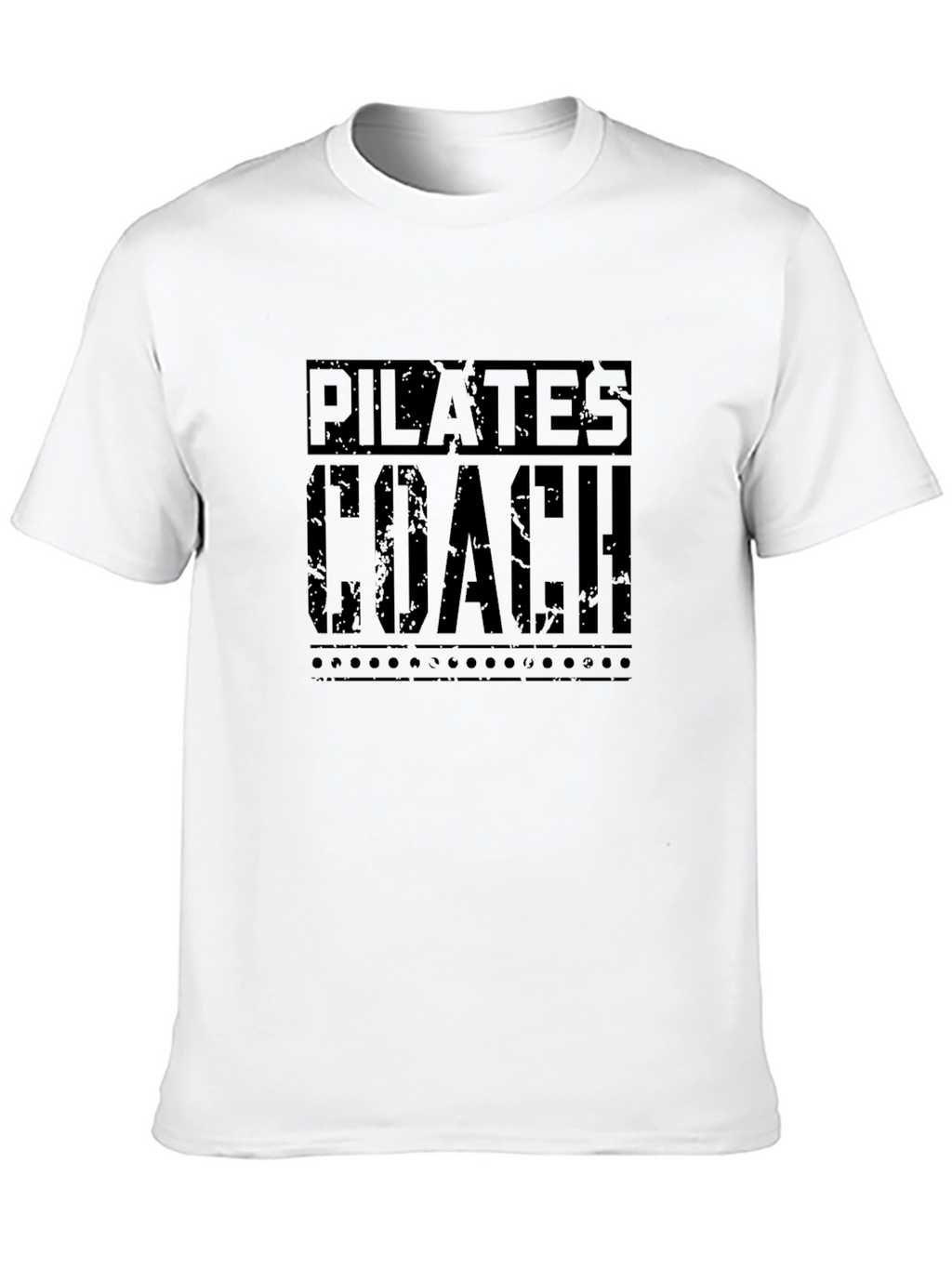 Pilates Coach Graphic Tee - Black Cotton