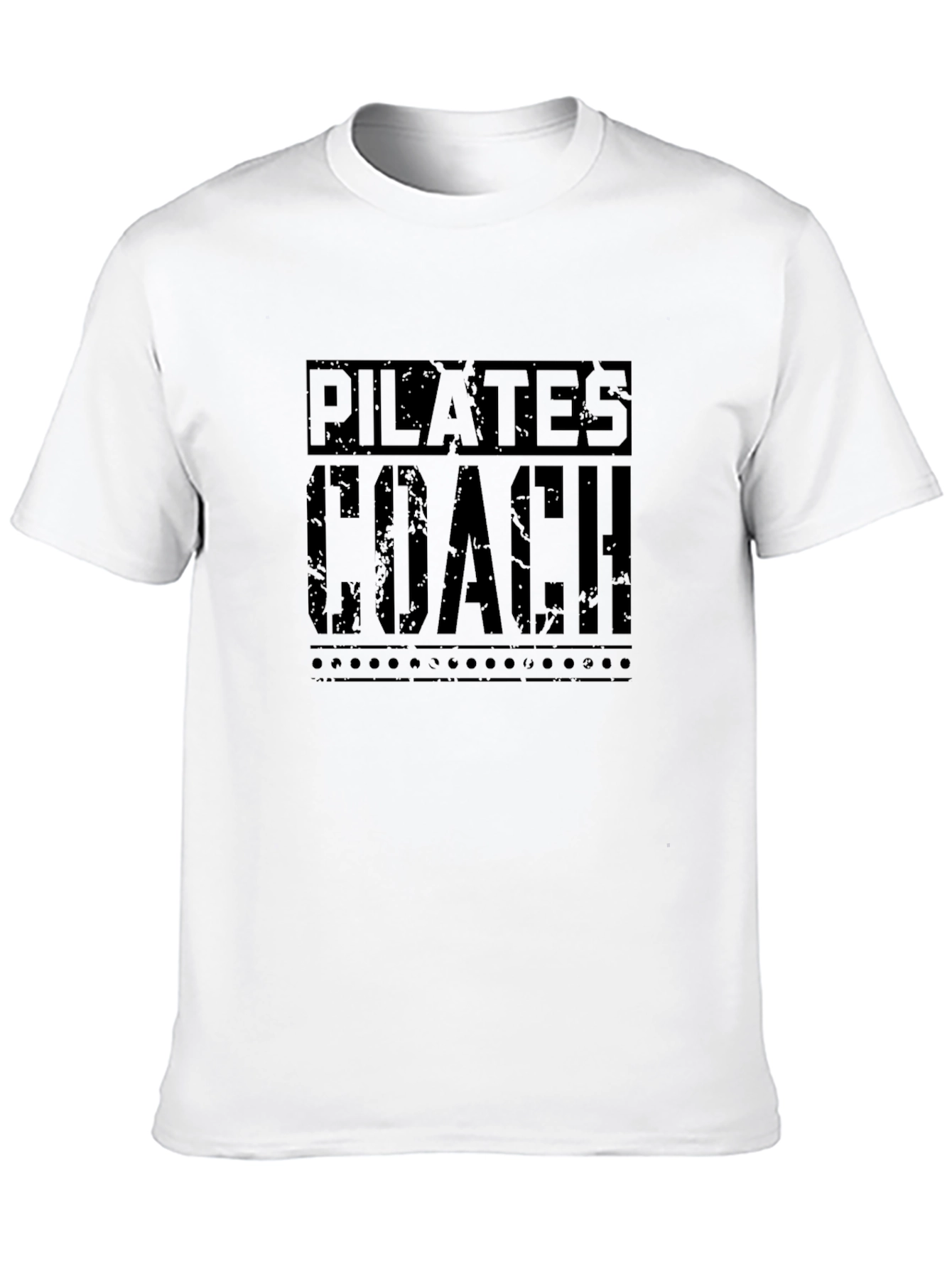 Pilates Coach Graphic Tee - Black Cotton