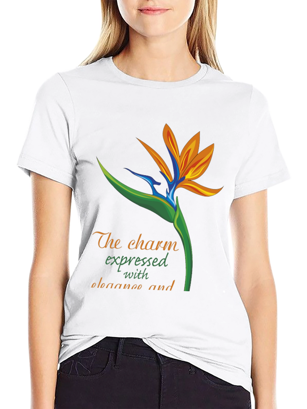 Bird of Paradise Graphic Tee - Expressive & Elegant