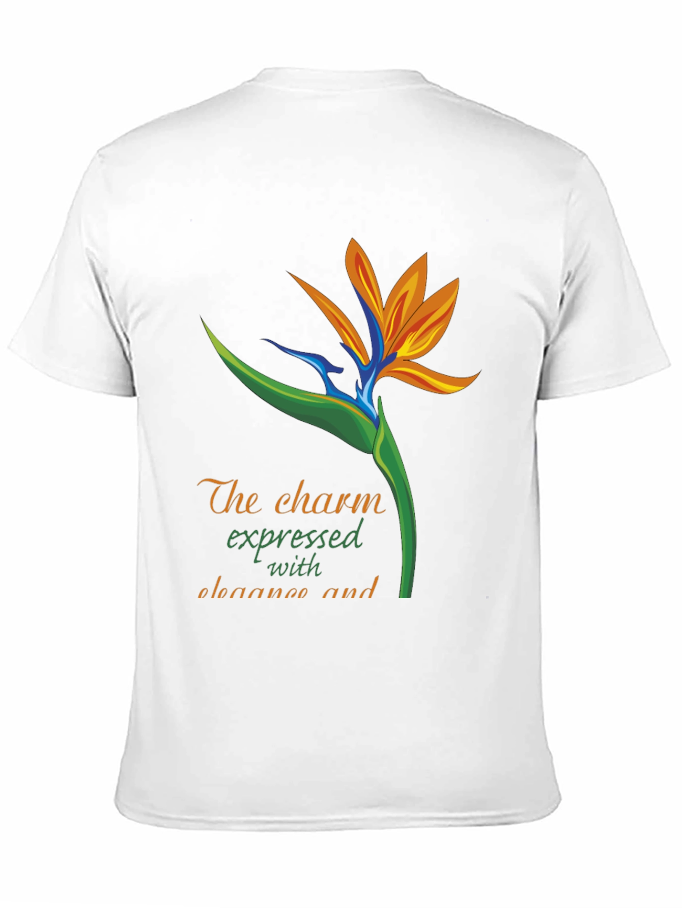 Bird of Paradise Graphic Tee - Expressive & Elegant