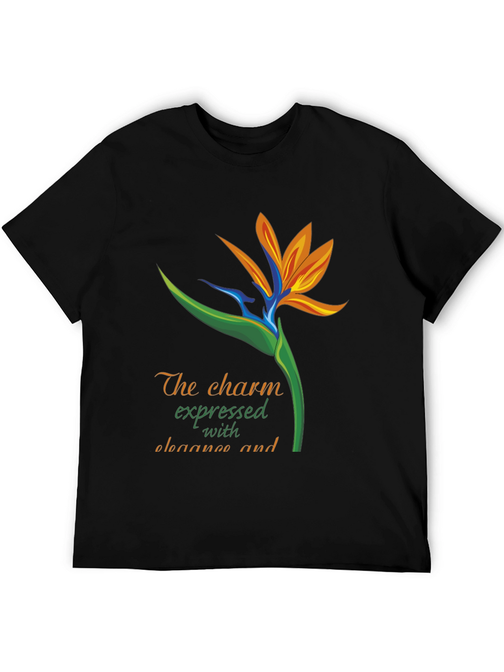 Bird of Paradise Graphic Tee - Expressive & Elegant