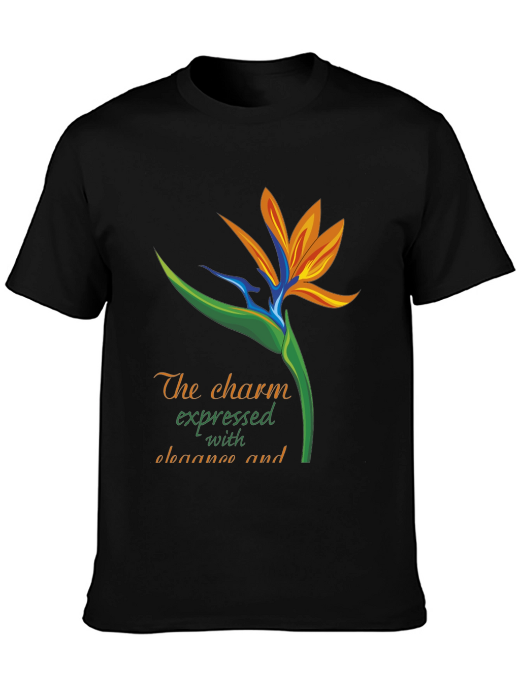 Bird of Paradise Graphic Tee - Expressive & Elegant
