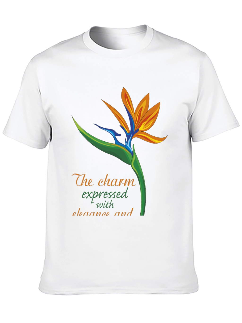 Bird of Paradise Graphic Tee - Expressive & Elegant