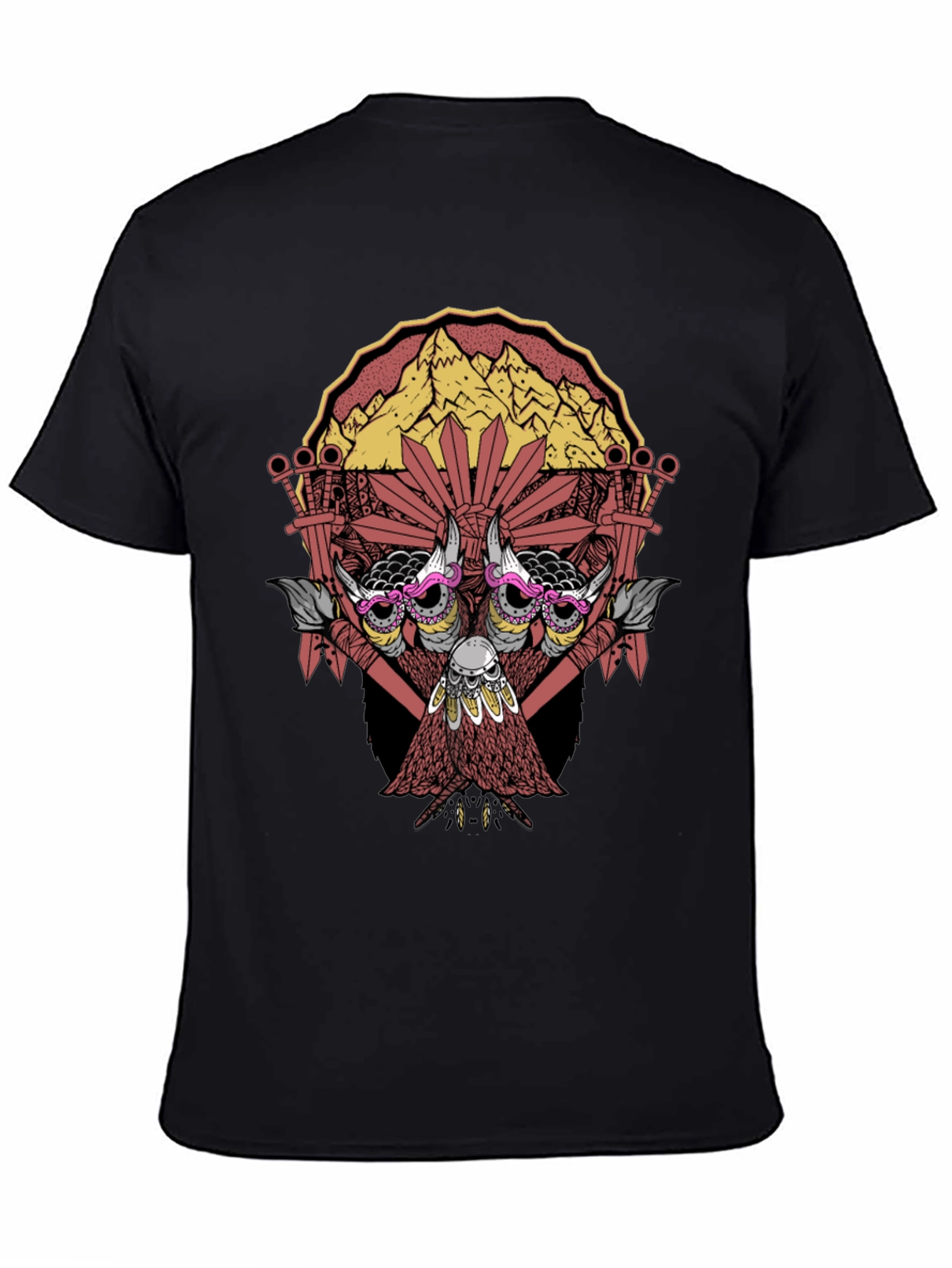 Skull & Mountain Graphic Print Tee