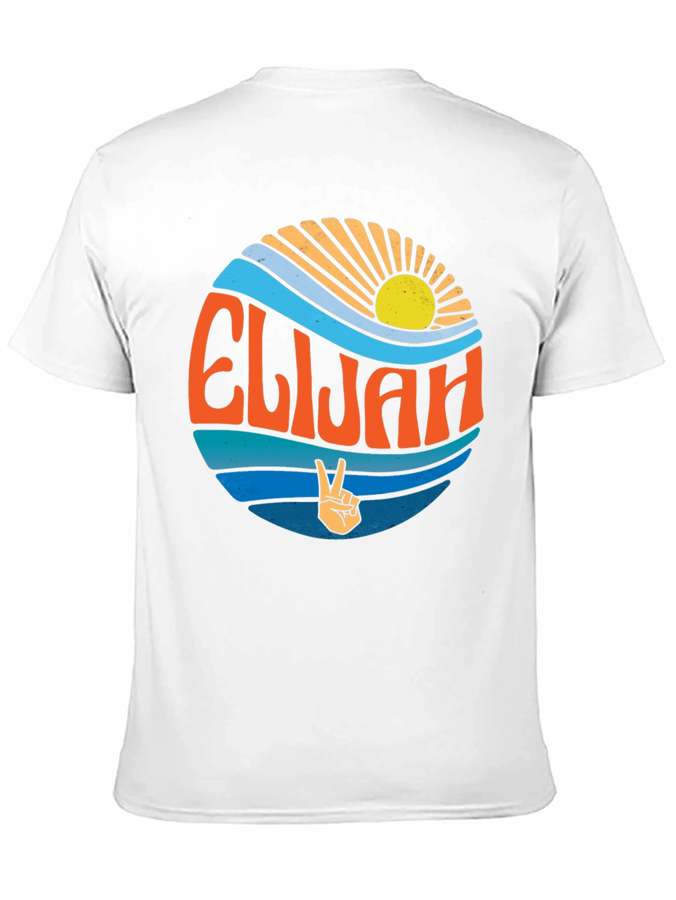 Elijah Retro Wave T-Shirt - Peace & Sun