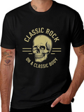 Classic Rock Skull Graphic T-Shirt