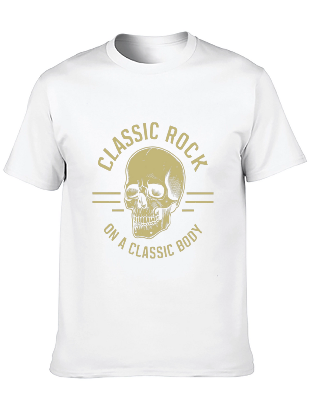 Classic Rock Skull Graphic T-Shirt