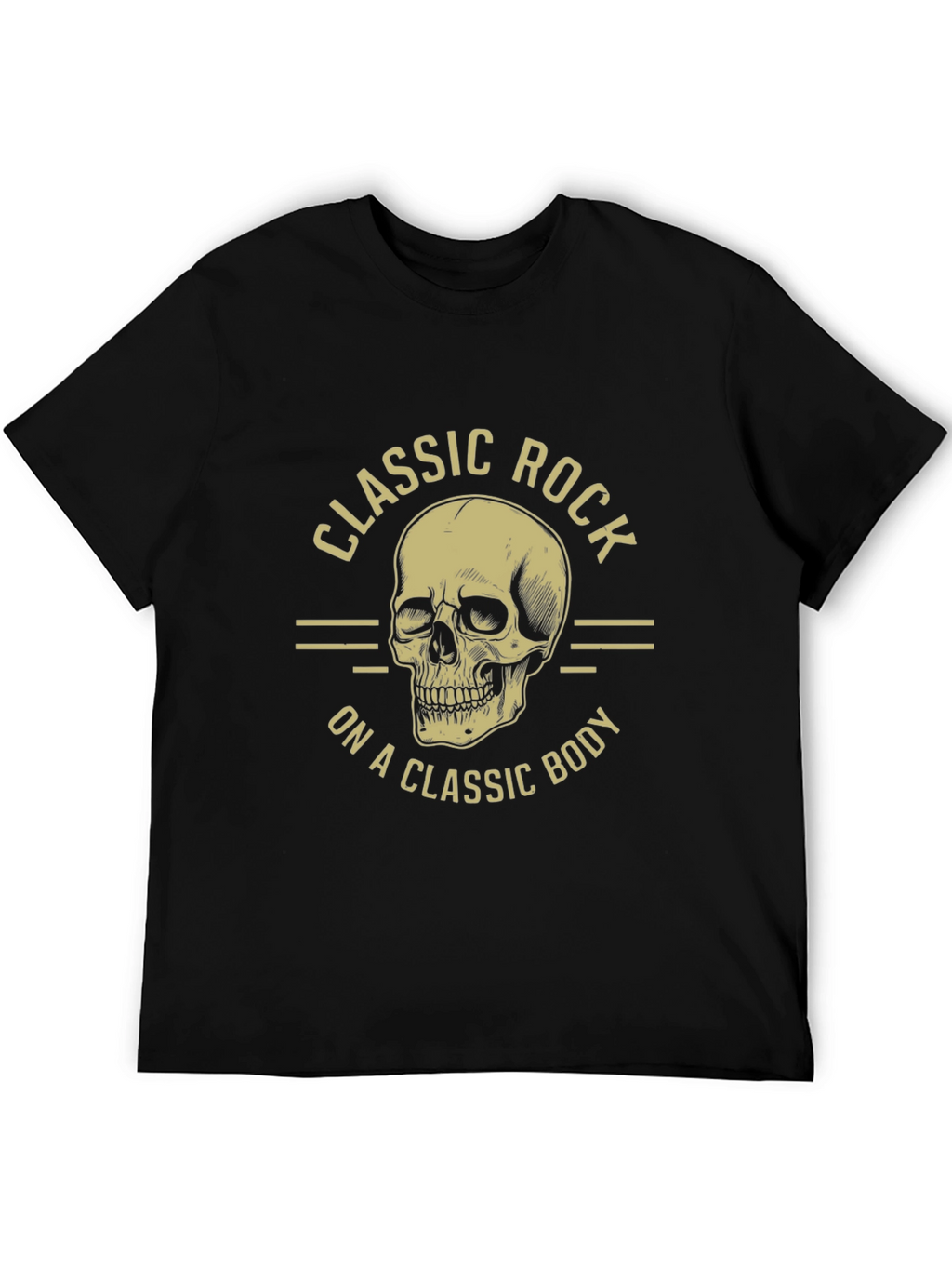 Classic Rock Skull Graphic T-Shirt