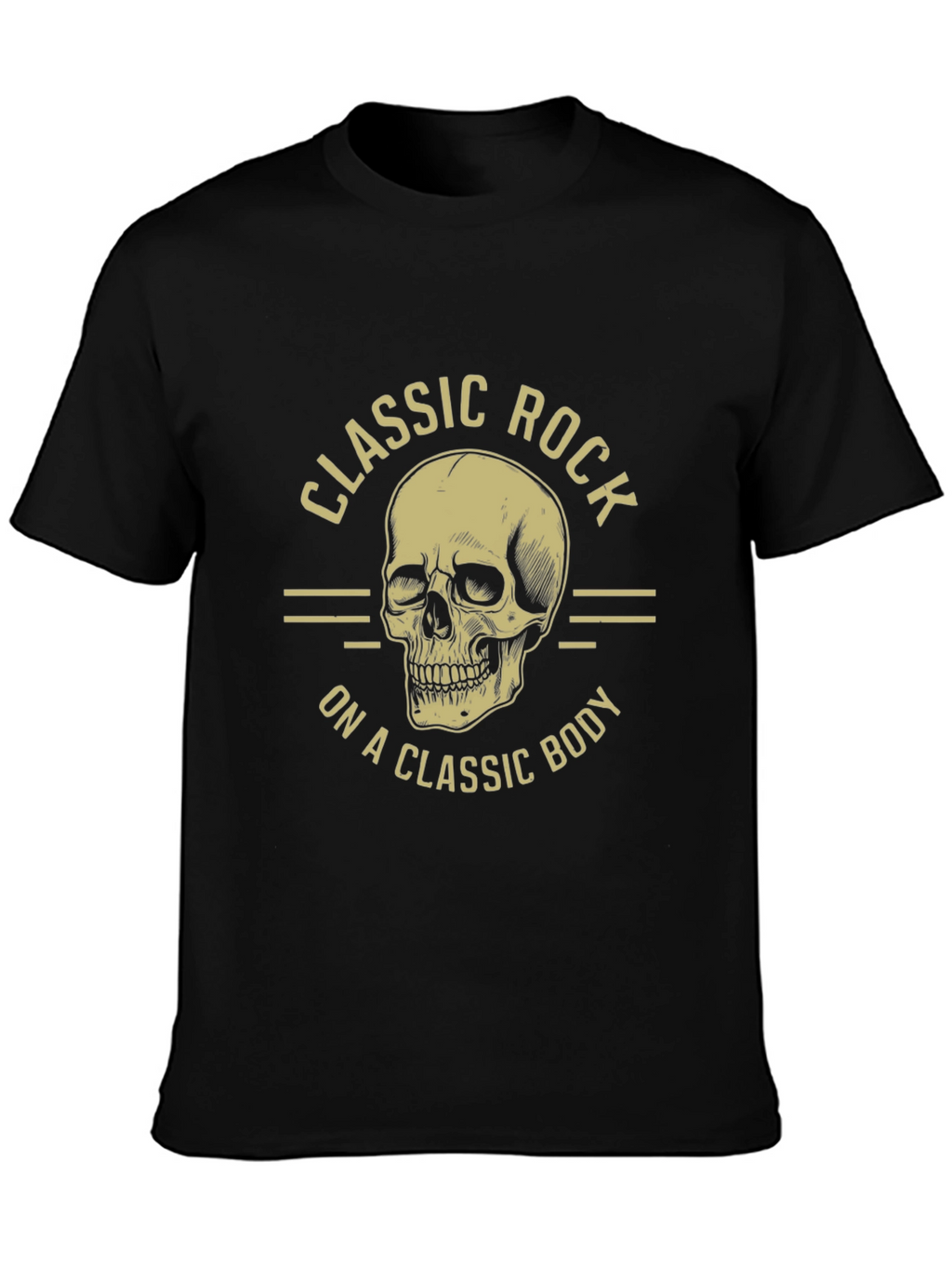 Classic Rock Skull Graphic T-Shirt