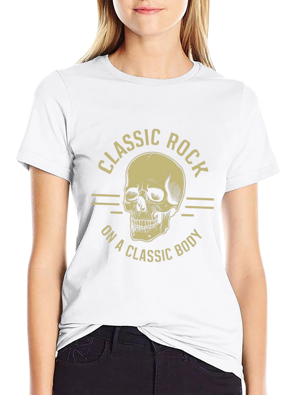 Classic Rock Skull Graphic T-Shirt