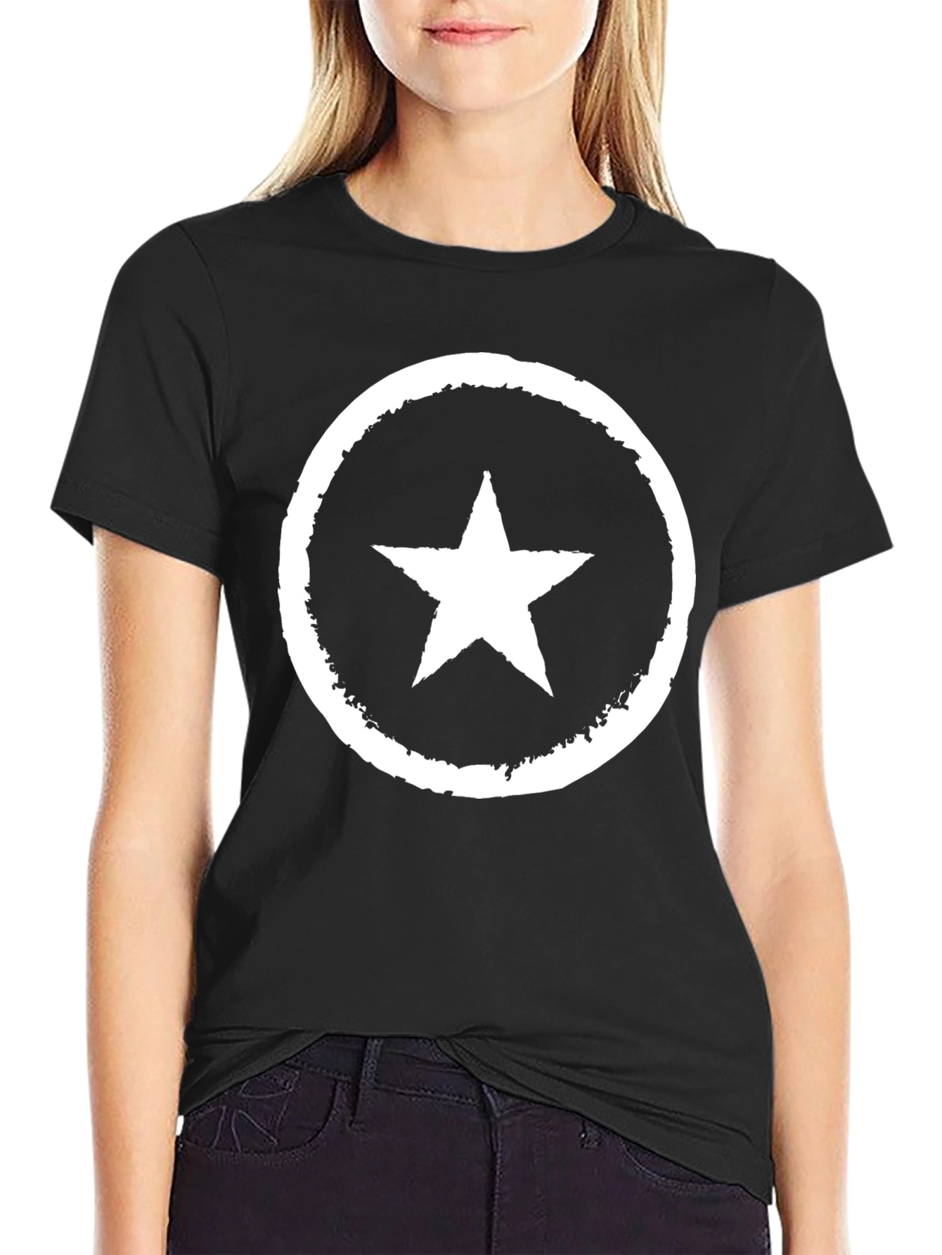 Black Star Graphic T-Shirt - Stylish Casual Wear