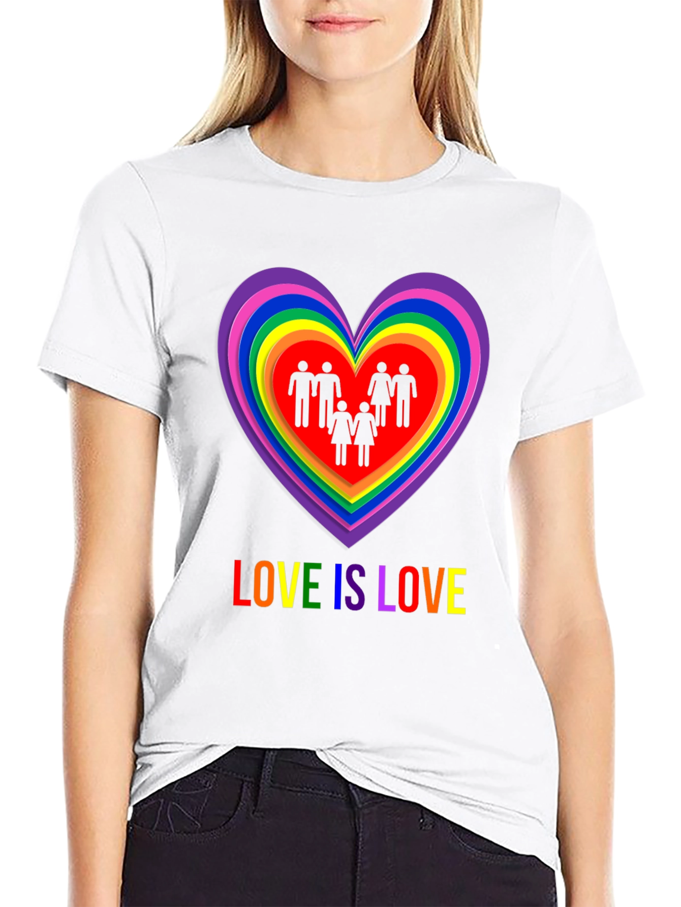 Love is Love LGBT Pride Graphic T-Shirt