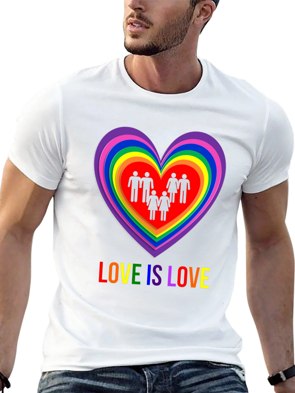 Love is Love LGBT Pride Graphic T-Shirt