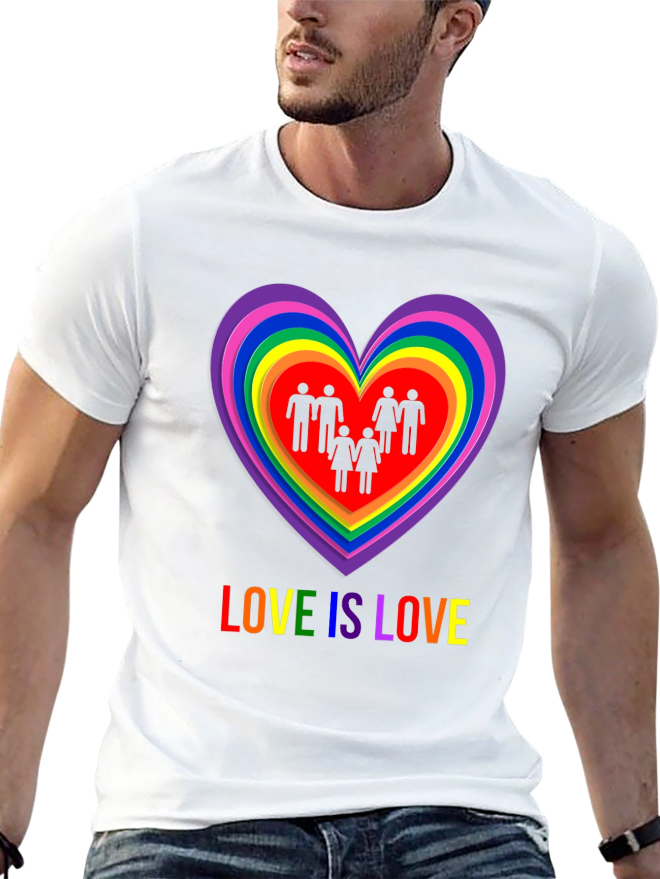 Love is Love LGBT Pride Graphic T-Shirt