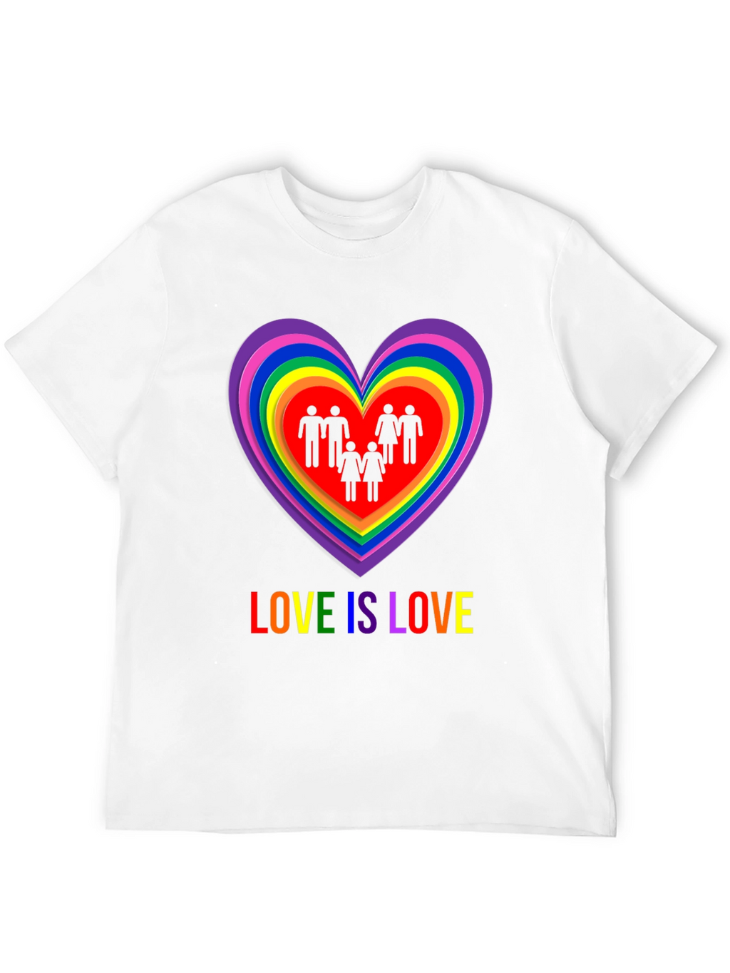 Love is Love LGBT Pride Graphic T-Shirt