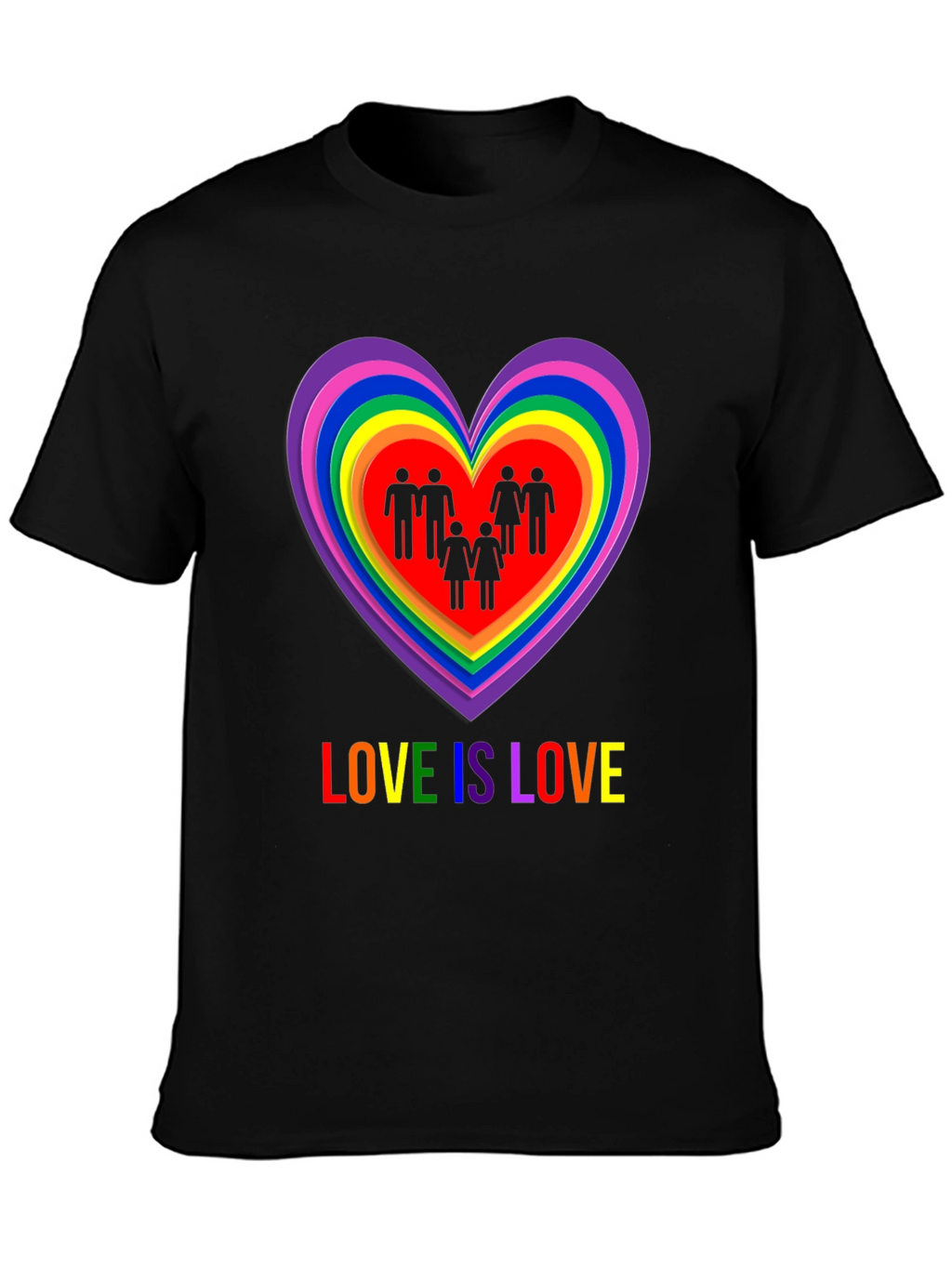 Love is Love LGBT Pride Graphic T-Shirt