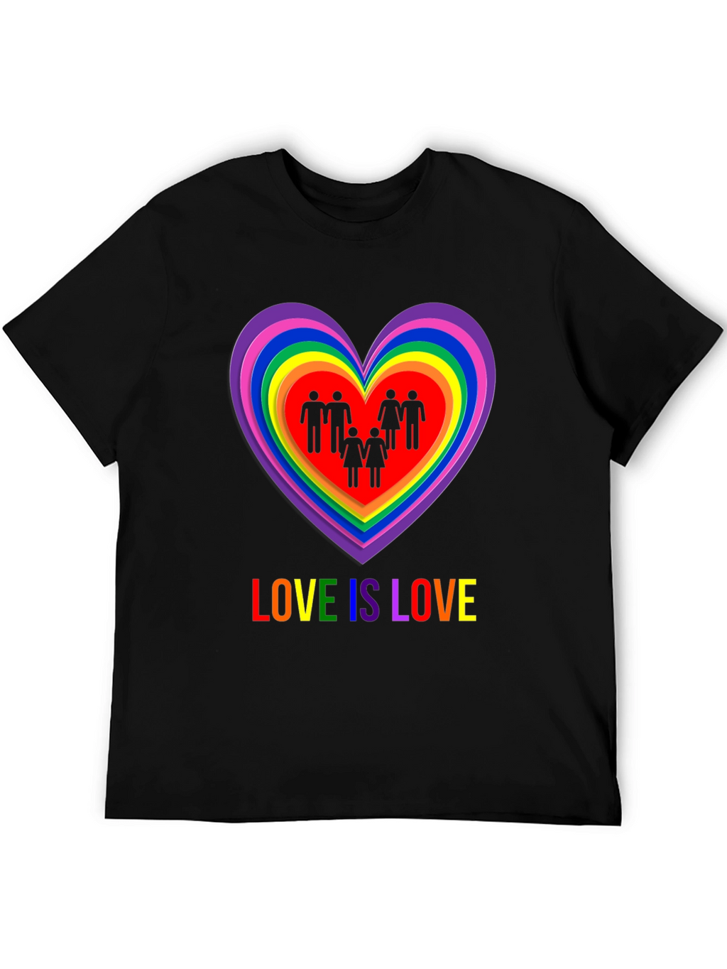 Love is Love LGBT Pride Graphic T-Shirt
