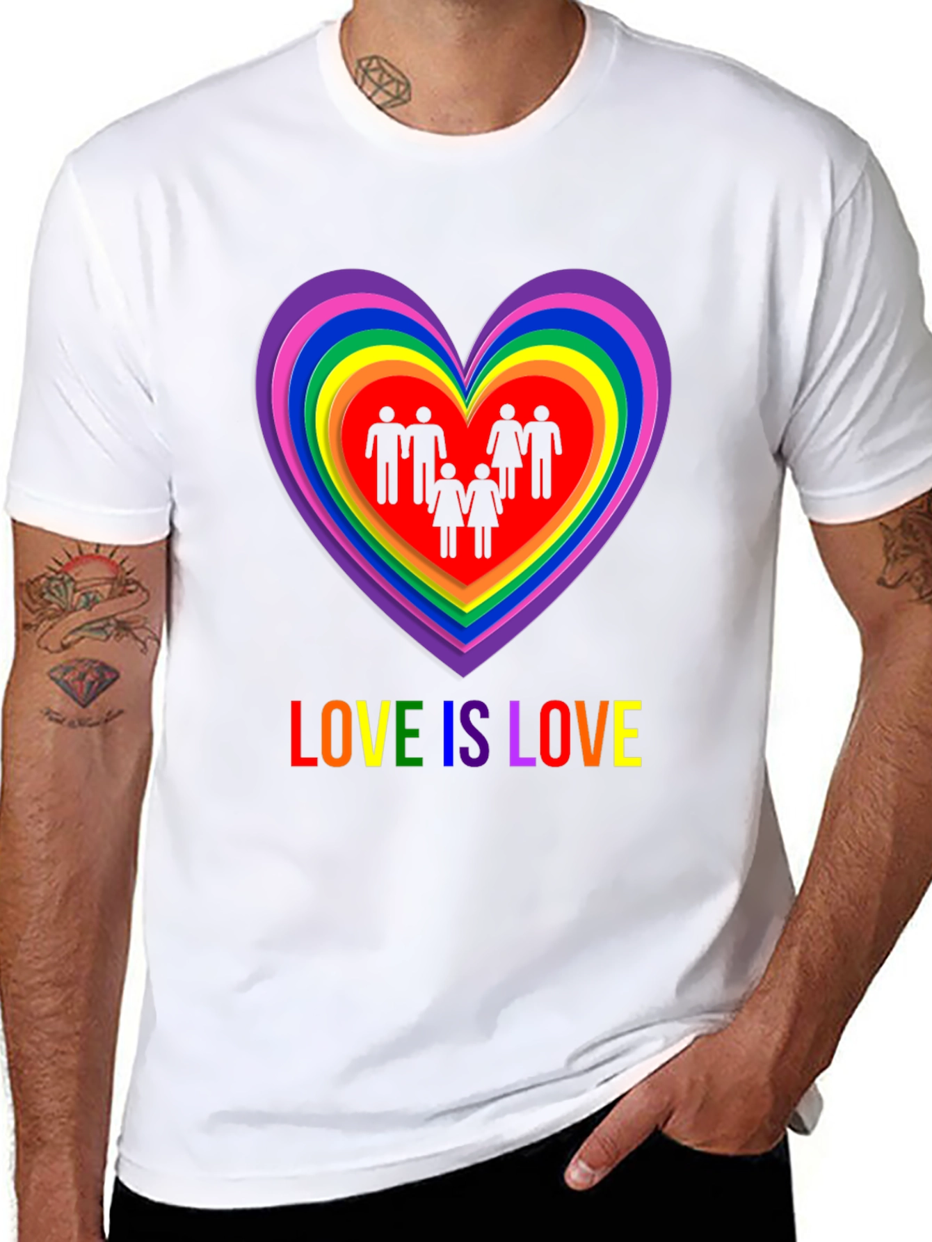 Love is Love LGBT Pride Graphic T-Shirt