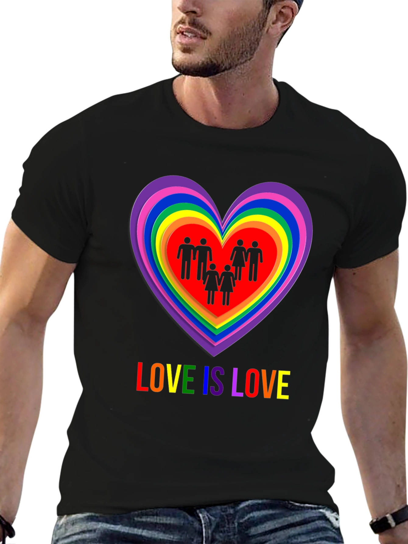 Love is Love LGBT Pride Graphic T-Shirt