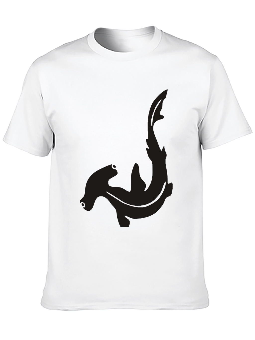 Hammerhead Shark Graphic Tee - Black Cotton Comfort