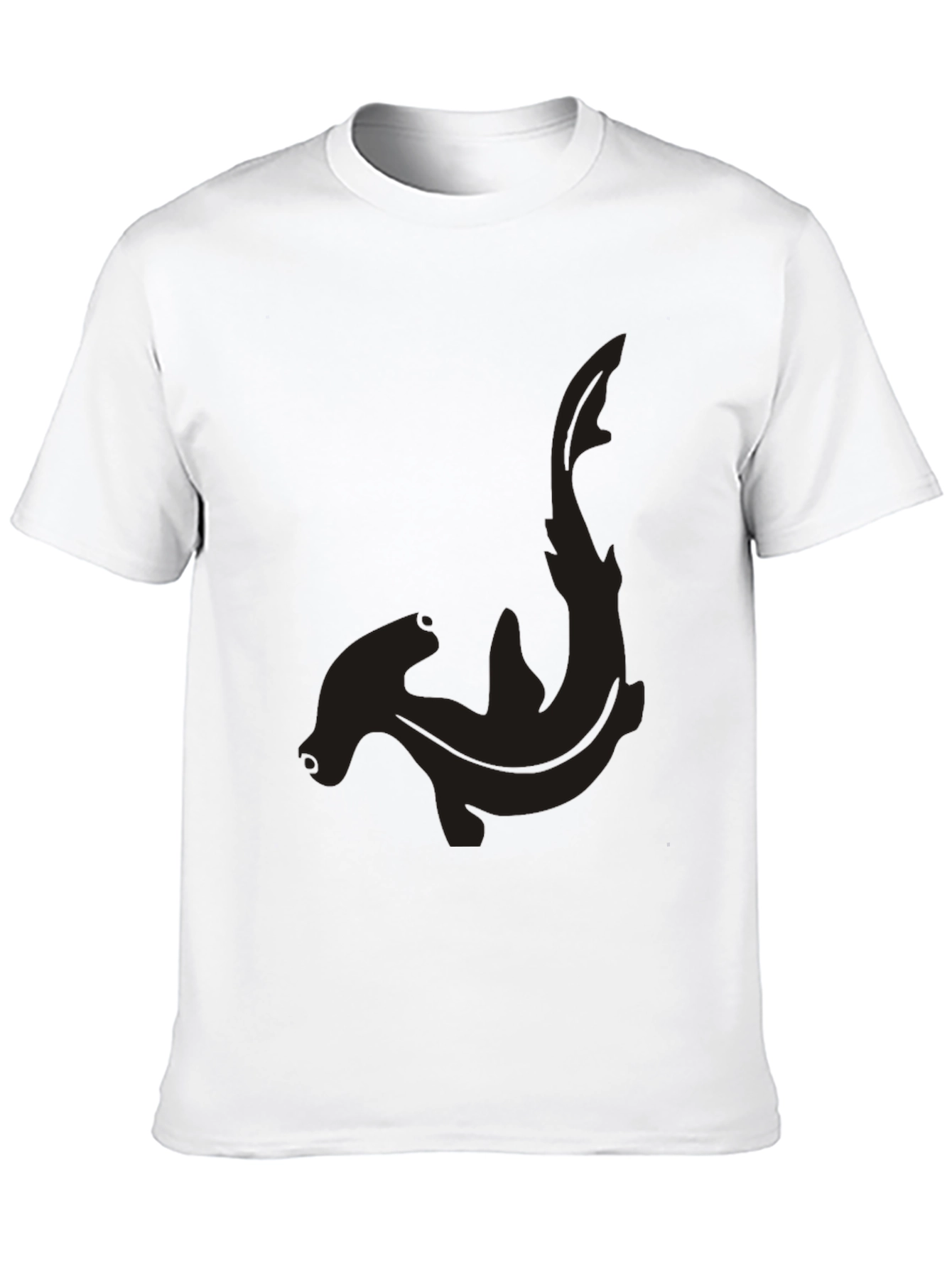Hammerhead Shark Graphic Tee - Black Cotton Comfort