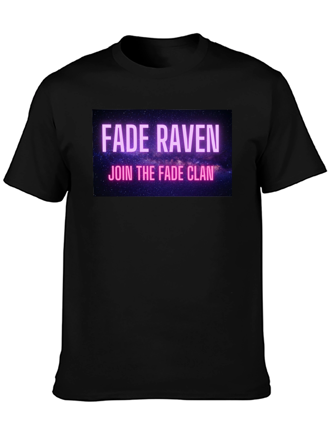 Fade Raven Clan T-Shirt - Black Graphic Tee