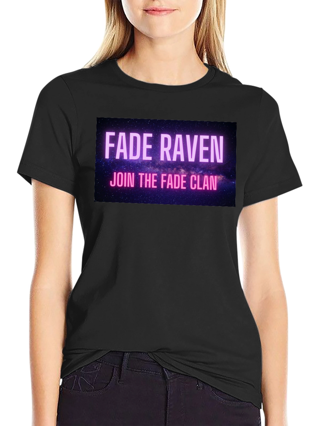 Fade Raven Clan T-Shirt - Black Graphic Tee