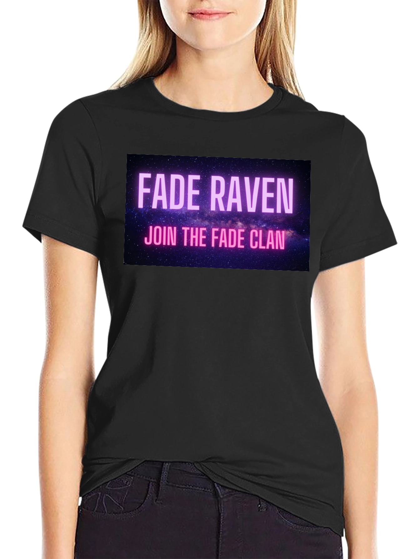 Fade Raven Clan T-Shirt - Black Graphic Tee