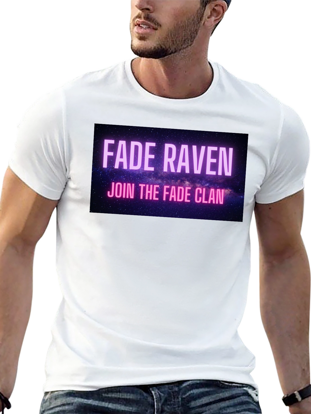 Fade Raven Clan T-Shirt - Black Graphic Tee