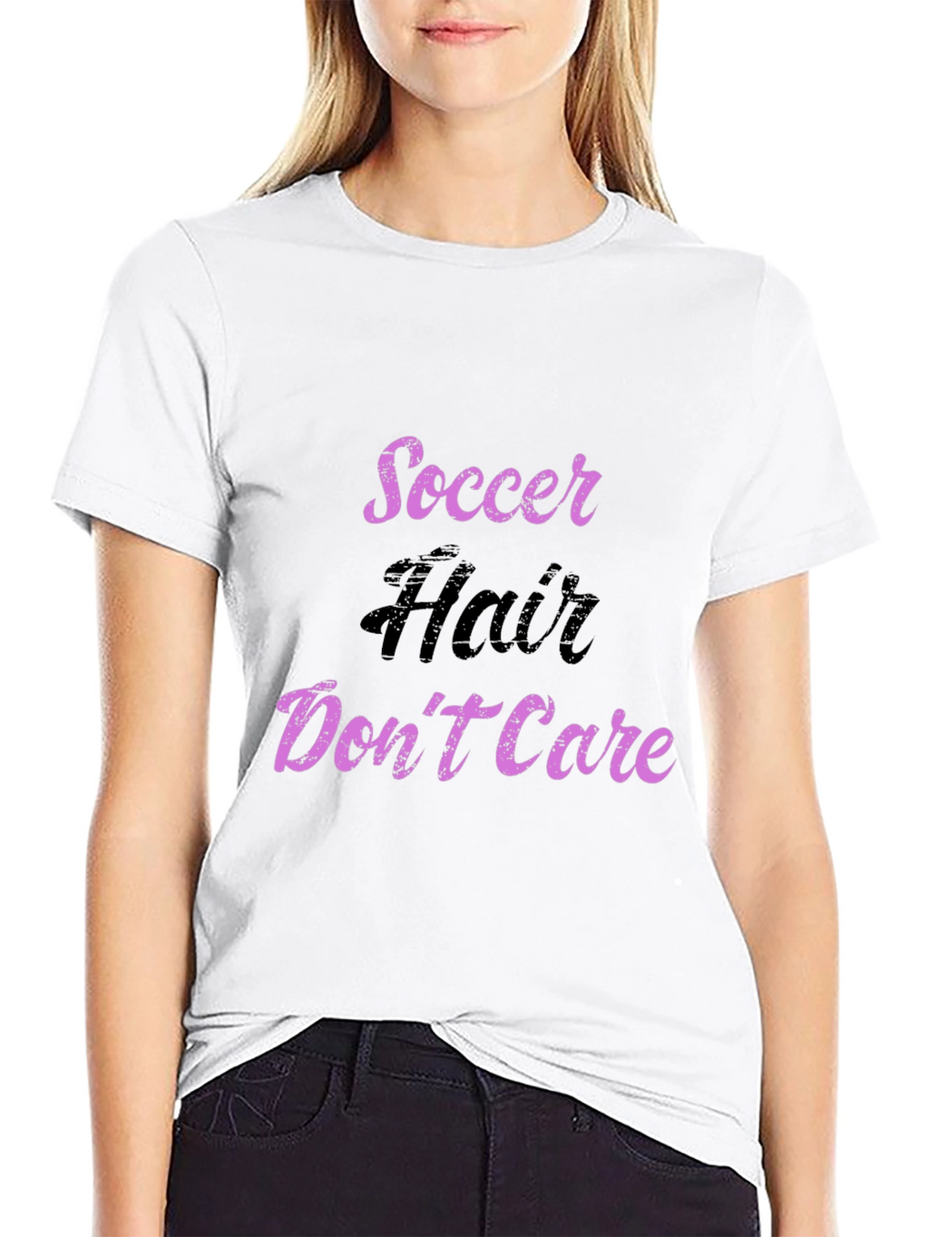 Soccer Hair Dont Care T-Shirt