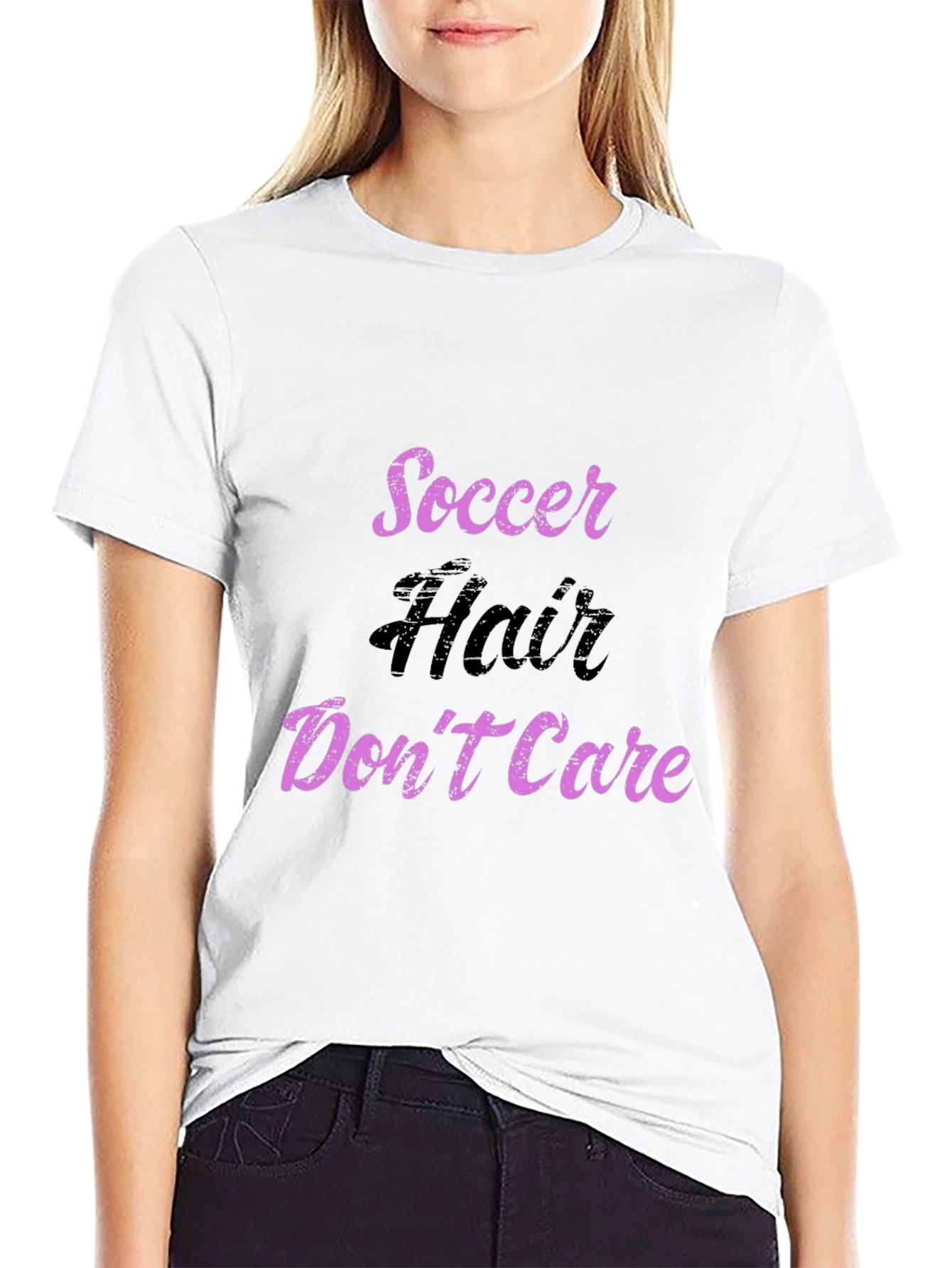 Soccer Hair Dont Care T-Shirt