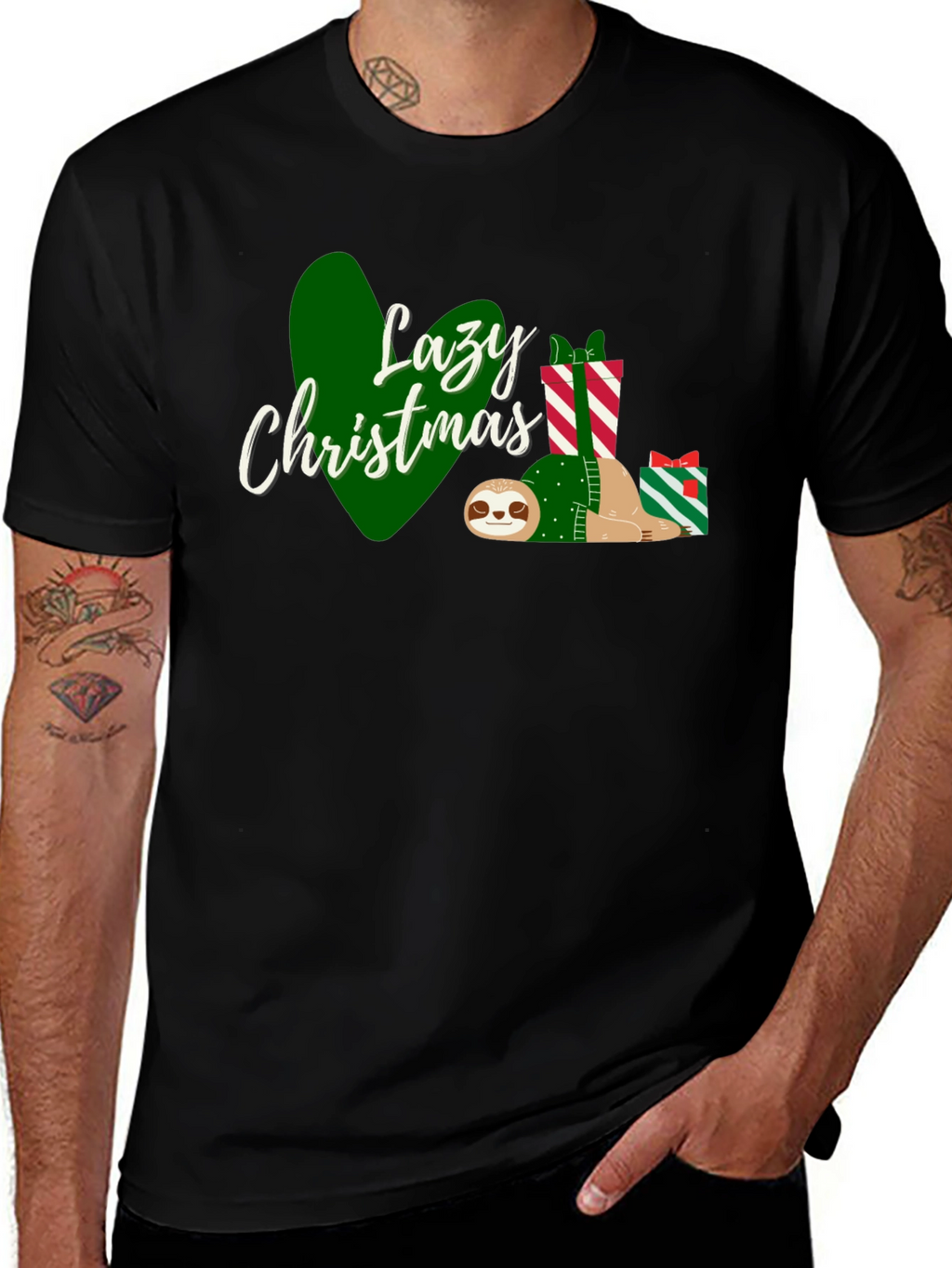 Lazy Christmas Sloth T-Shirt