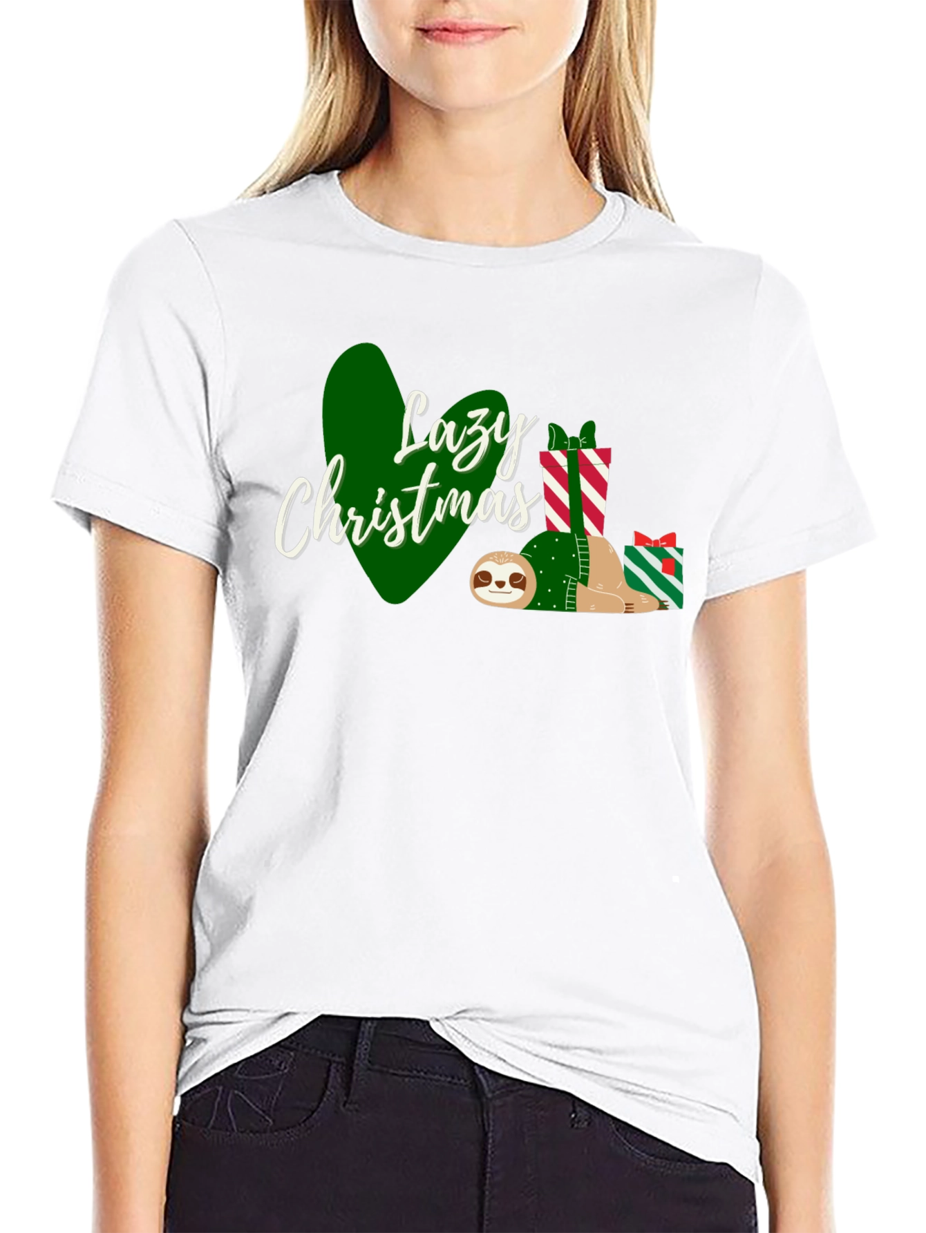 Lazy Christmas Sloth T-Shirt