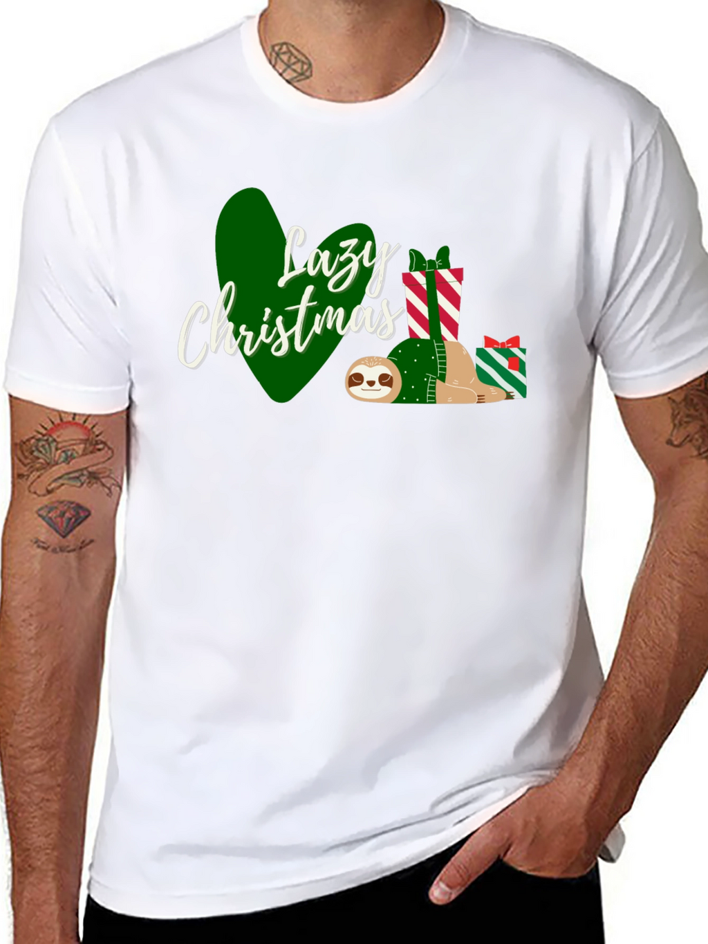 Lazy Christmas Sloth T-Shirt