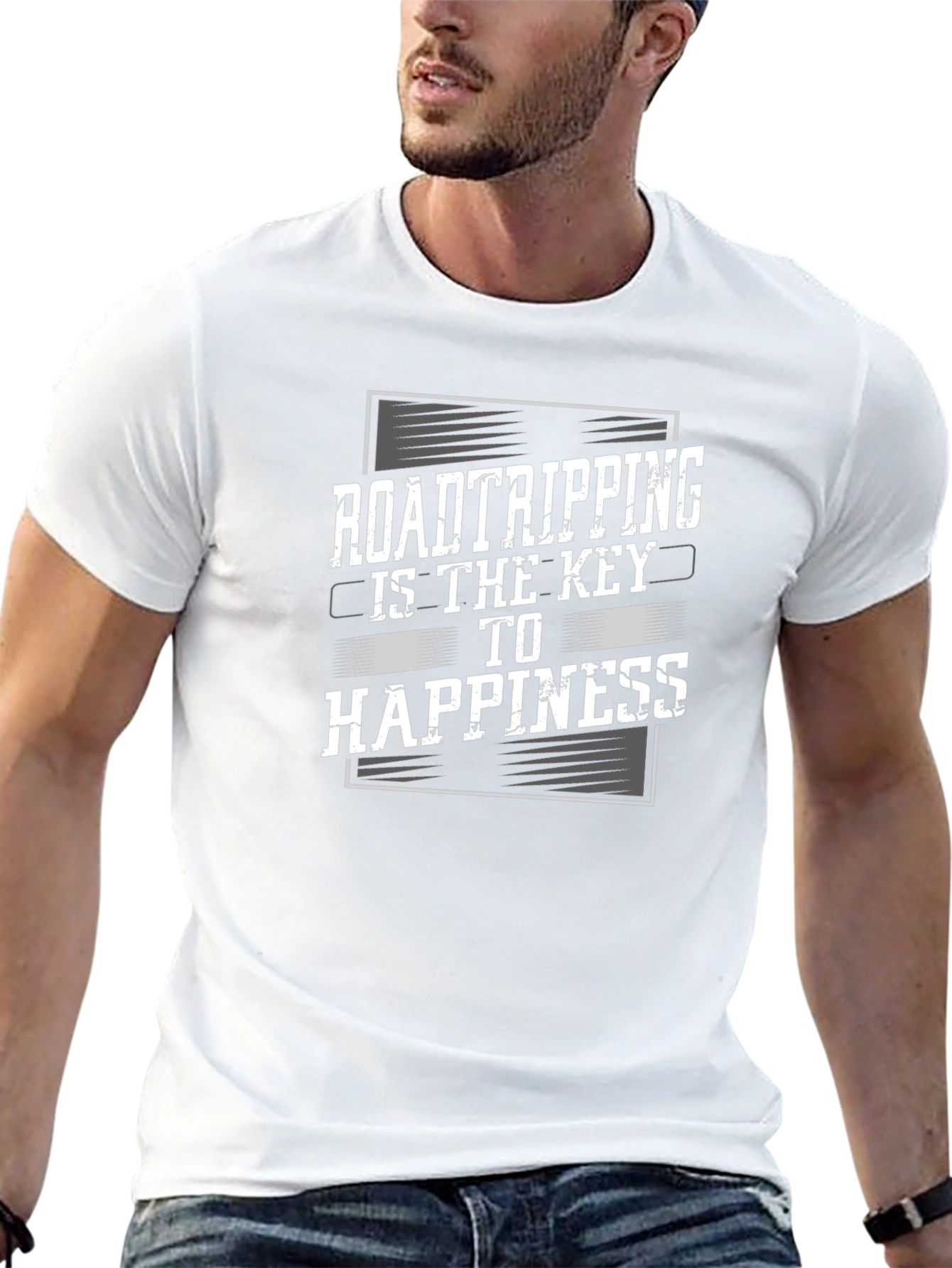 Road Tripping is the Key to Happiness Graphic Tee