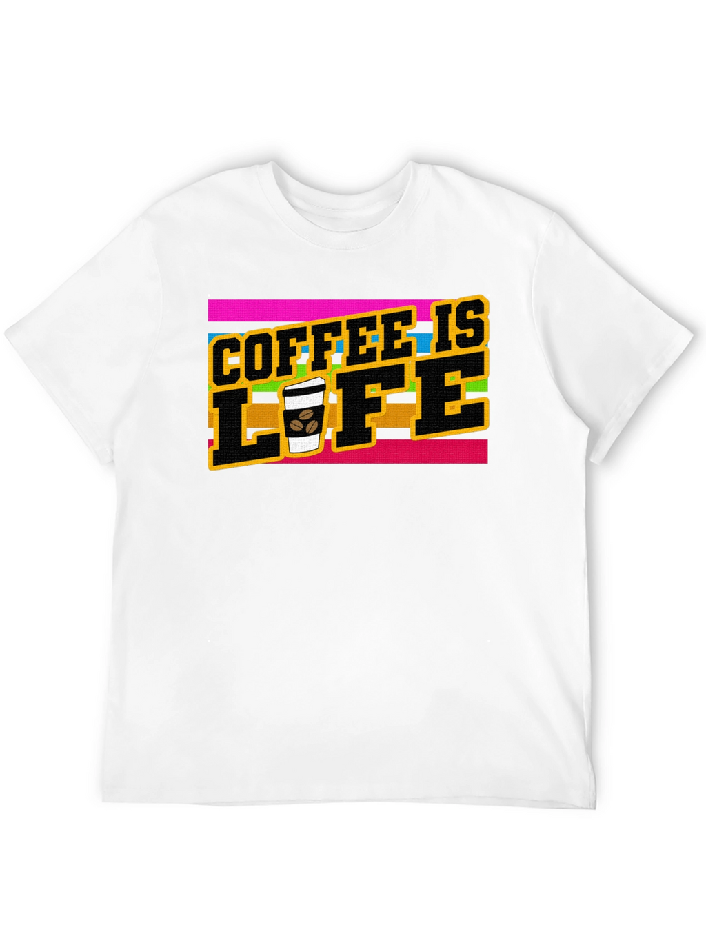 Coffee is Life Graphic Tee - Black
