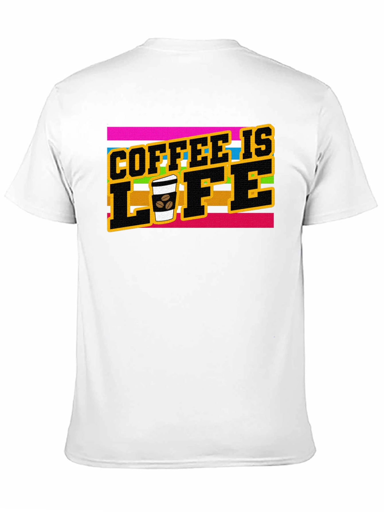 Coffee is Life Graphic Tee - Black