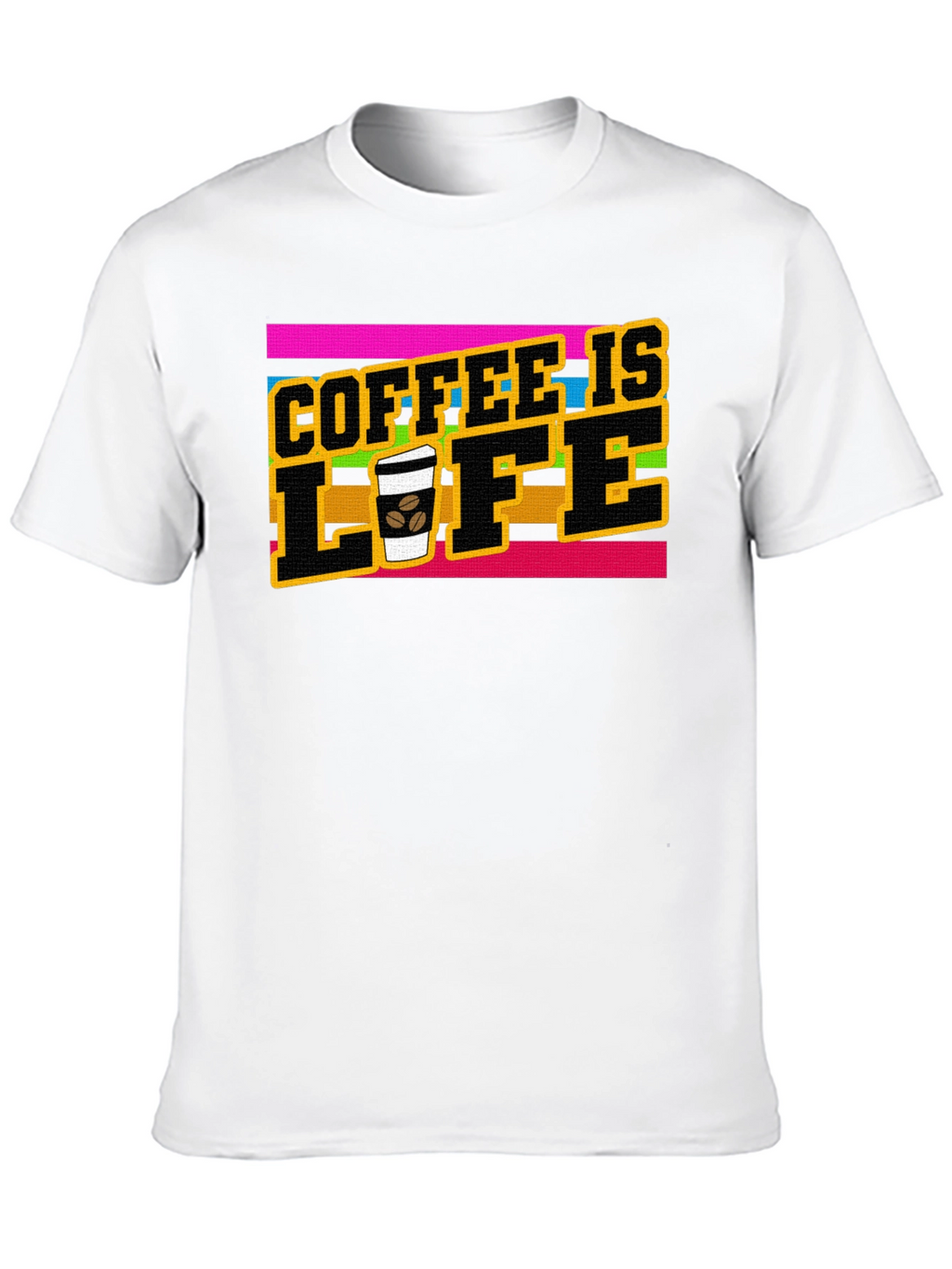 Coffee is Life Graphic Tee - Black