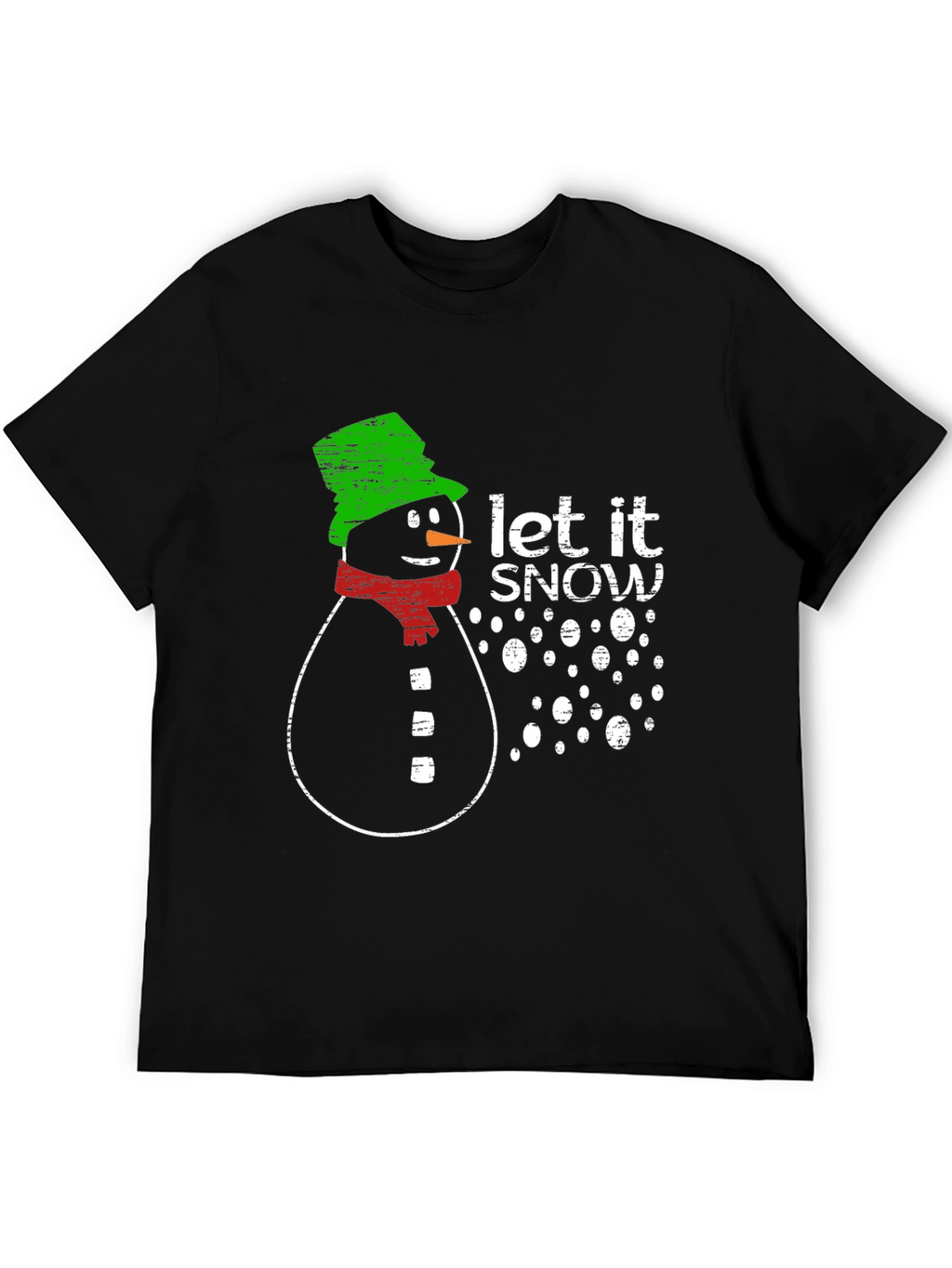 Snowman Let It Snow Graphic Print T-Shirt