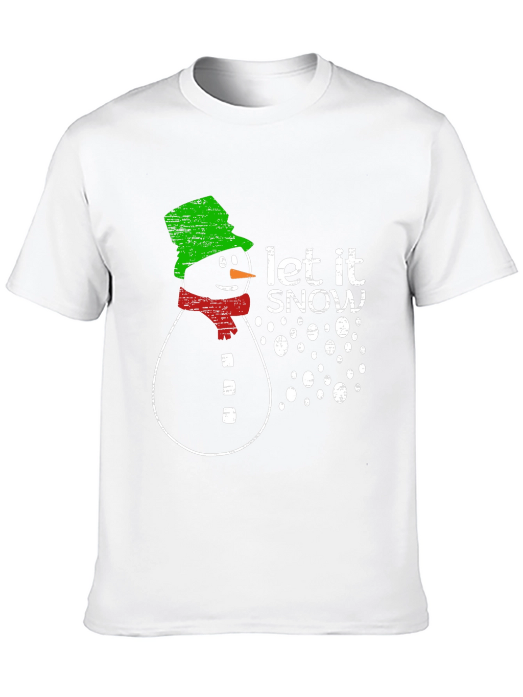 Snowman Let It Snow Graphic Print T-Shirt